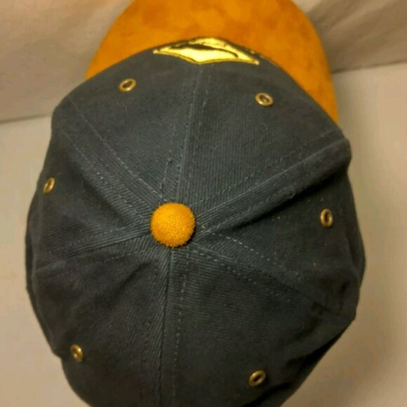 Australia Kangaroo Crossing Cap Hat Blue Soft Canvas Suede Brim Aussie Outback - Picture 5 of 13